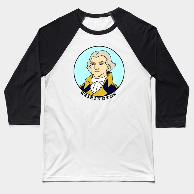 George Washington Baseball T-Shirt by Aeriskate